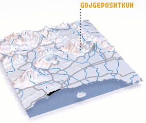 3d view of Gojg-e Poshtkūh