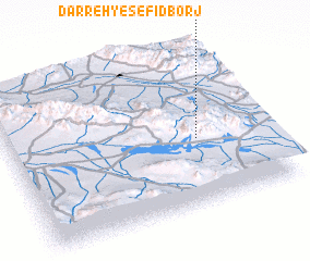 3d view of Darreh-ye Sefīd Borj