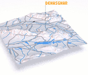 3d view of Deh Aşghar