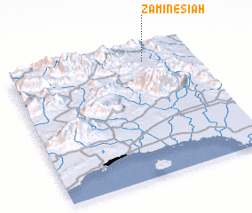 3d view of Zamīn-e Sīāh