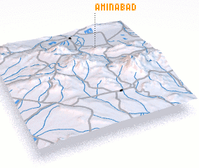 3d view of Amīnābād