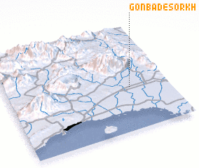 3d view of Gonbad-e Sorkh