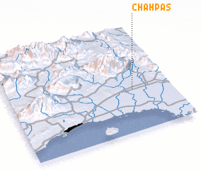 3d view of Chāh Pas