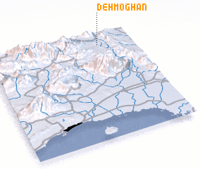 3d view of Deh Moghān