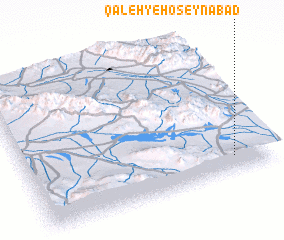 3d view of Qal‘eh-ye Ḩoseynābād