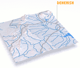 3d view of Deh-e Mīsh