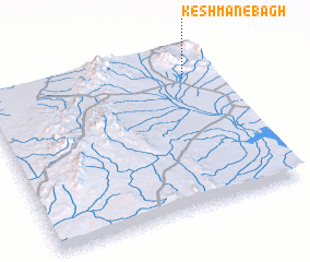 3d view of Keshmān-e Bāgh