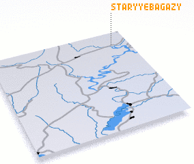 3d view of Staryye Bagazy