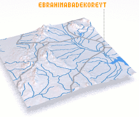 3d view of Ebrāhīmābād-e Koreyt