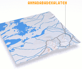 3d view of Aḩmadābād-e Kalāteh