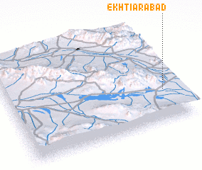 3d view of Ekhtīārābād