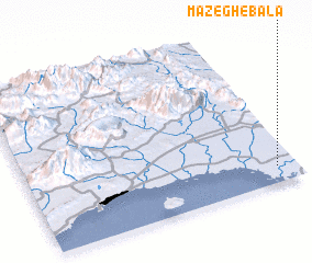 3d view of Māzegh-e Bālā