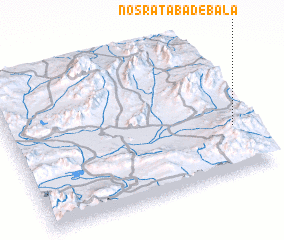 3d view of Noşratābād-e Bālā