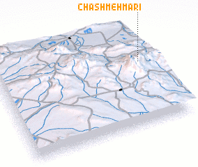 3d view of Chashmeh Mārī