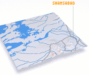 3d view of Shamsābād