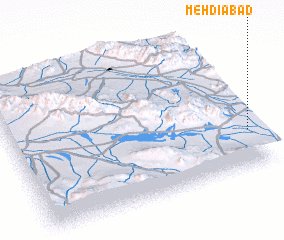 3d view of Mehdīābād