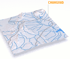 3d view of Chāh Gowd