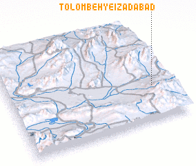 3d view of Tolombeh-ye Īzadābād