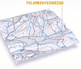 3d view of Tolombeh-ye Shīrzād