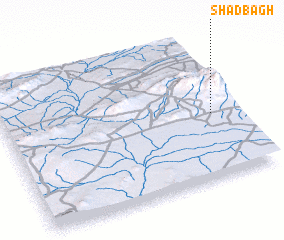 3d view of Shād Bāgh