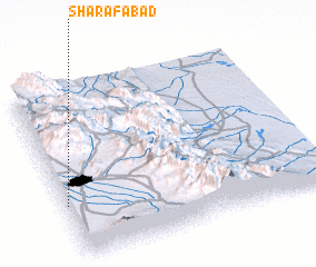 3d view of Sharafābād