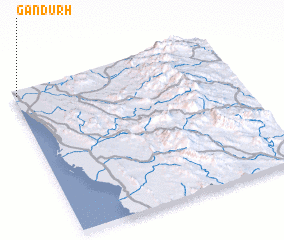 3d view of Gandūrḩ