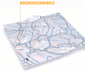 3d view of Bāgh-e Keshāvarzī