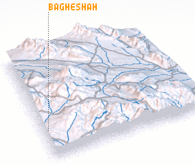 3d view of Bāgh-e Shāh