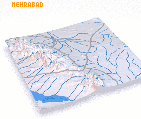 3d view of Mehrābād