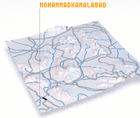 3d view of Moḩammad Kamālābād