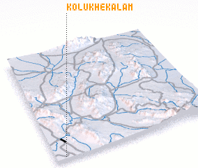 3d view of Kolūkh-e Kalam