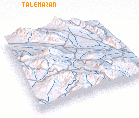 3d view of Tāl-e Marān