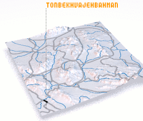 3d view of Tonb-e Khvājeh Bahman