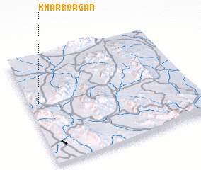 3d view of Khār Borgān