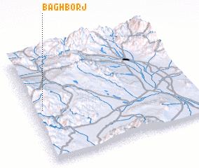 3d view of Bāgh Borj