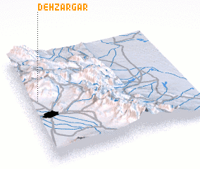 3d view of Deh Zargar