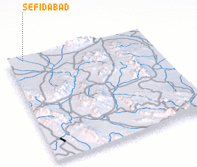 3d view of Sefīdābād