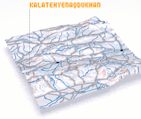 3d view of Kalāteh-ye Naqdūkhān