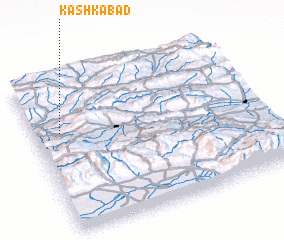 3d view of Kashkābād