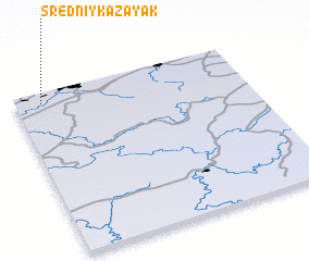 3d view of Sredniy Kazayak