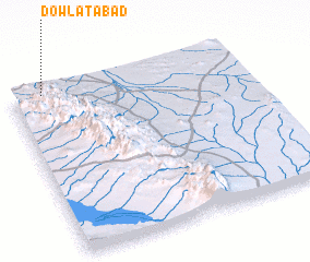 3d view of Dowlatābād