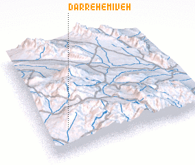 3d view of Darreh-e Mīveh