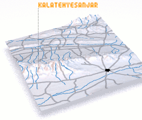 3d view of Kalāteh-ye Sanjar