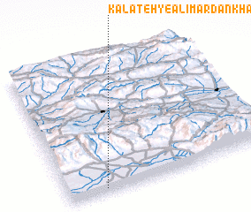 3d view of Kalāteh-ye ‘Alīmardānkhān