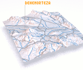 3d view of Deh-e Morteẕá