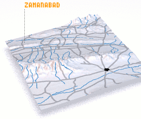 3d view of Zamānābād