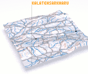 3d view of Kalāteh Sarkharū