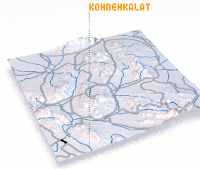 3d view of Kohneh Kalāt