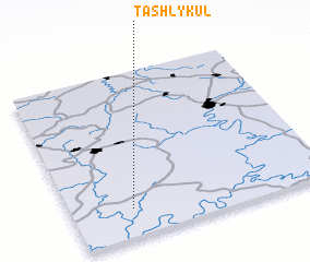 3d view of Tashly-Kul\