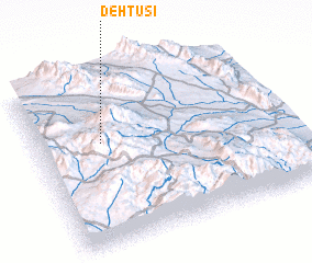 3d view of Deh Ţūsī